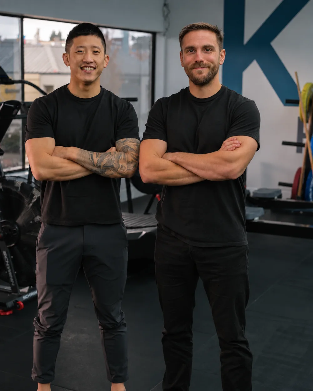 Brandon Ngai and Josko Kraken, the owners of Kraken Fitness