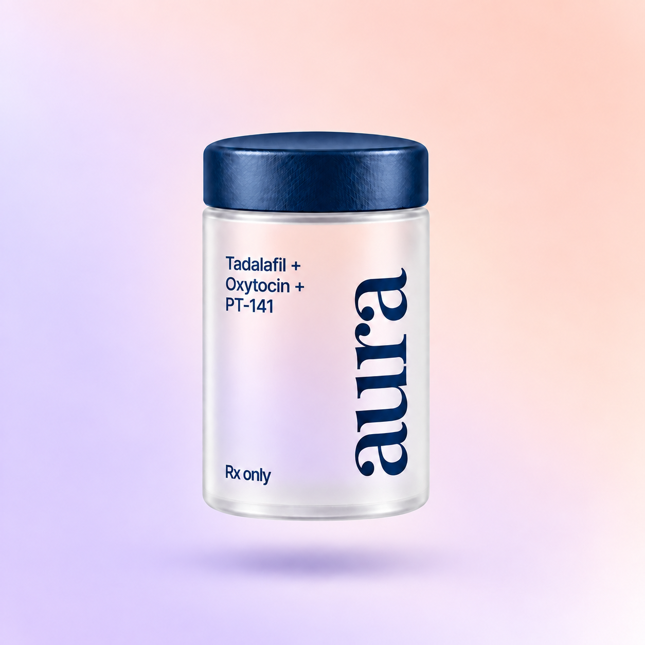 Aura Tadalafil, Oxytocin and PT-141 troche bottle
