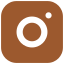 Instagram logo with a simplified camera icon inside a rounded square.