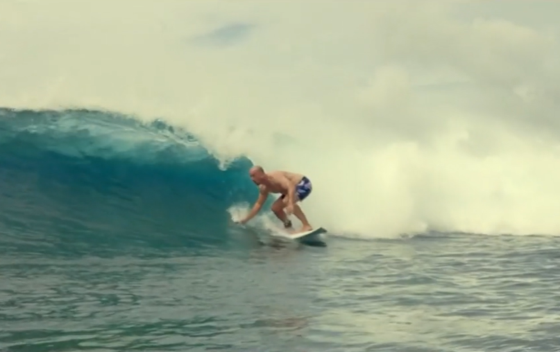 Matt Formston surfing The Australian