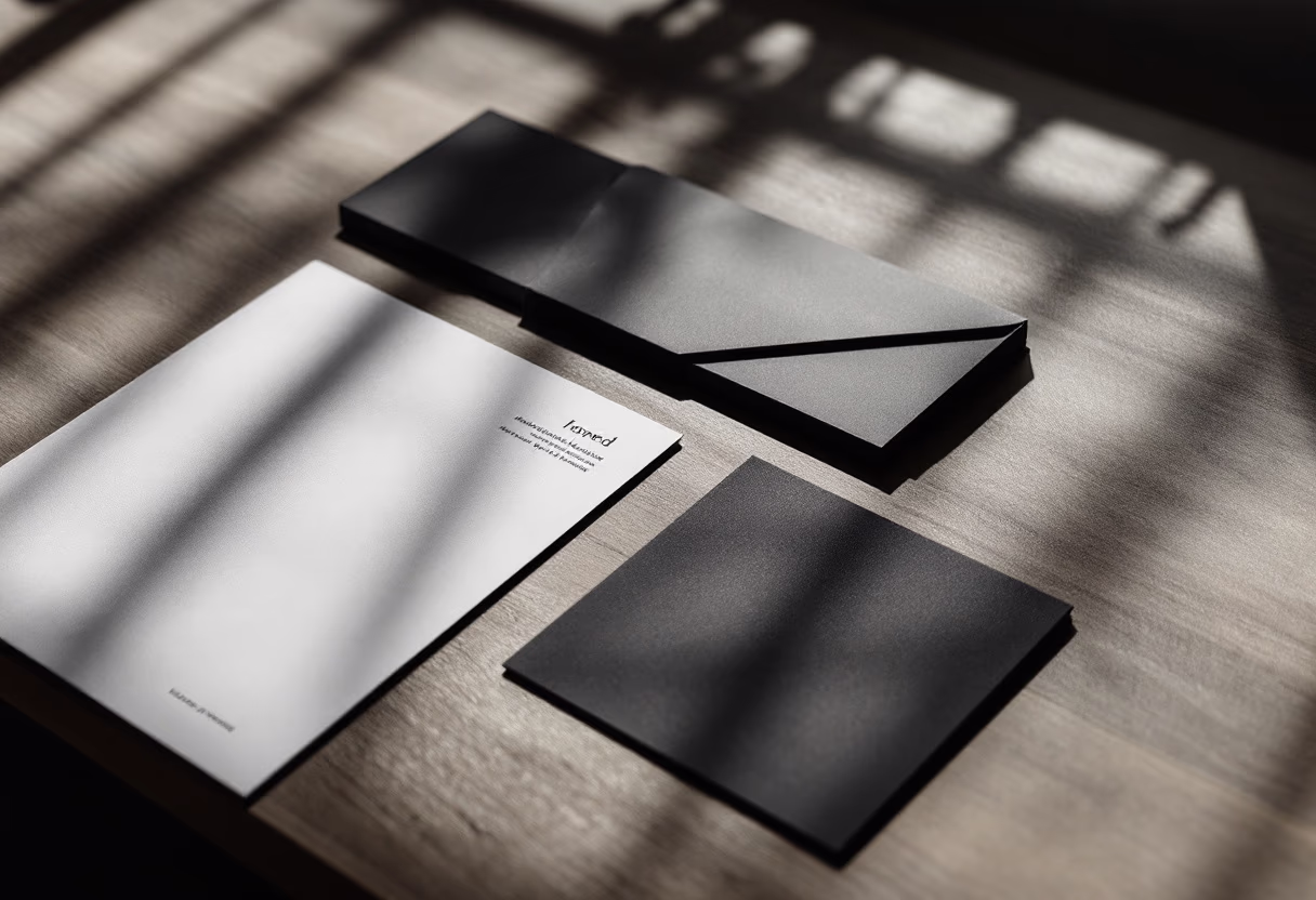 image of branding materials (for a graphic design studio)