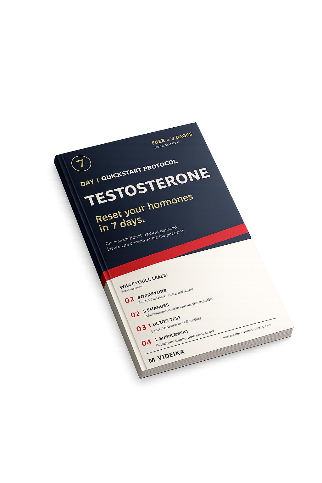 The 7-Day Testosterone Quickstart free PDF guide cover