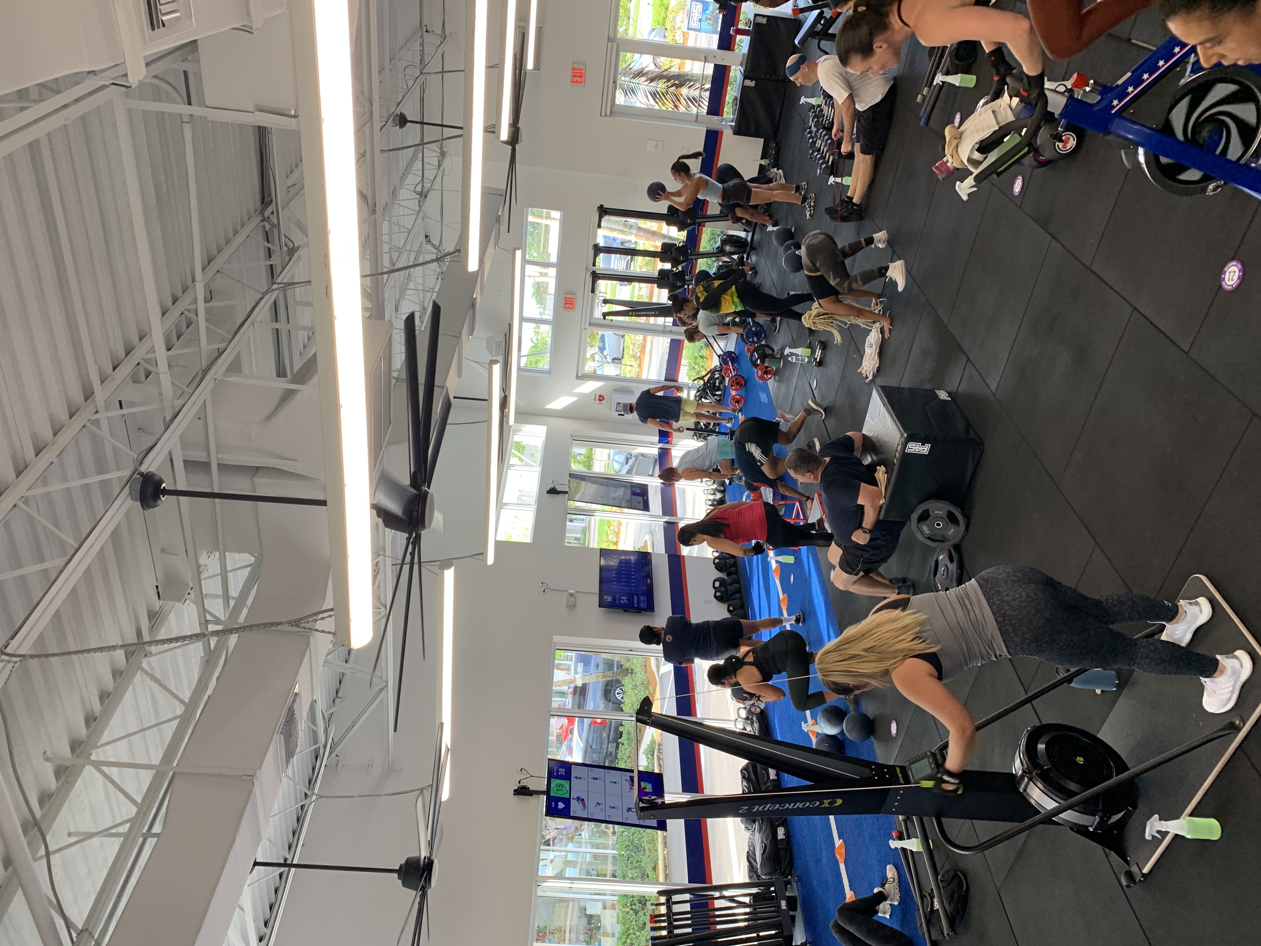 F45 Training Cooper City studio interior - members in a group functional fitness class