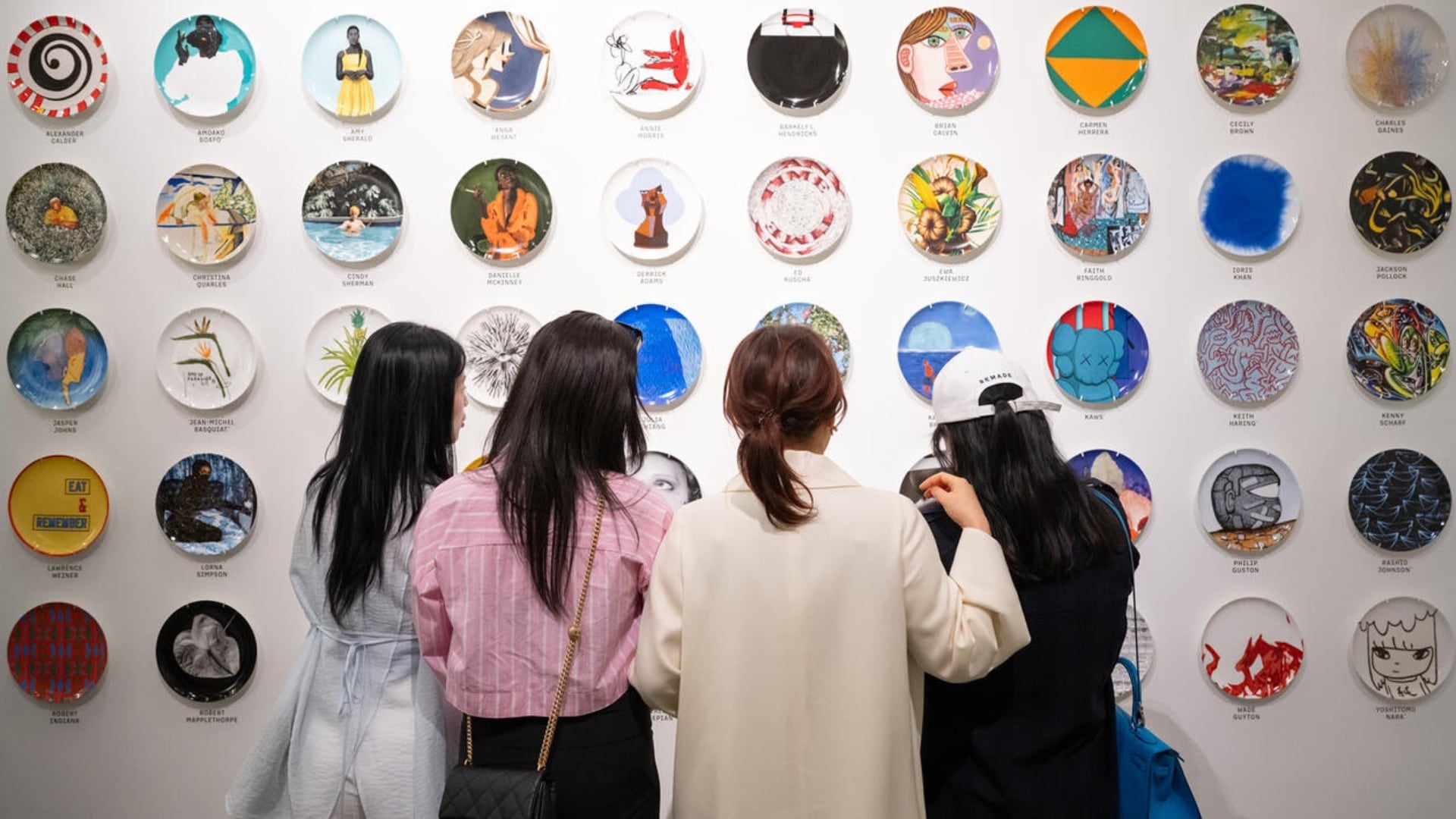 Artist Plate Project exhibition wall