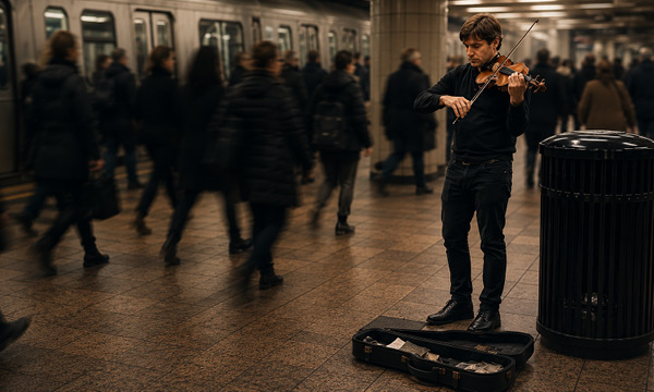 A Stradivarius in the Subway