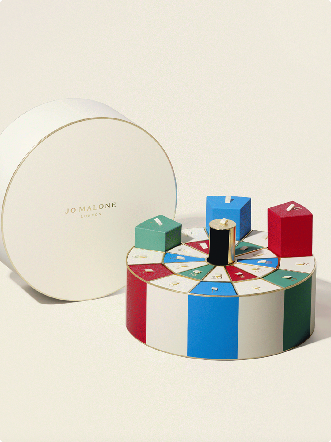 Luxury advent calendar gift box with rigid construction and premium finish