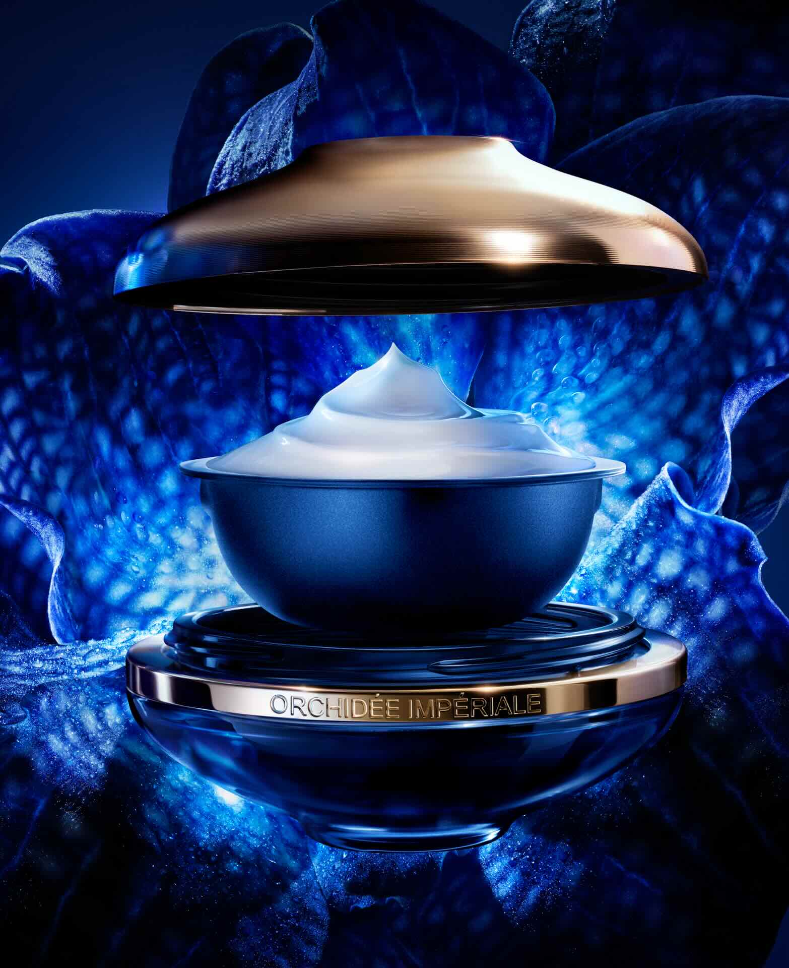 Premium skincare cream jar in luxury rigid packaging