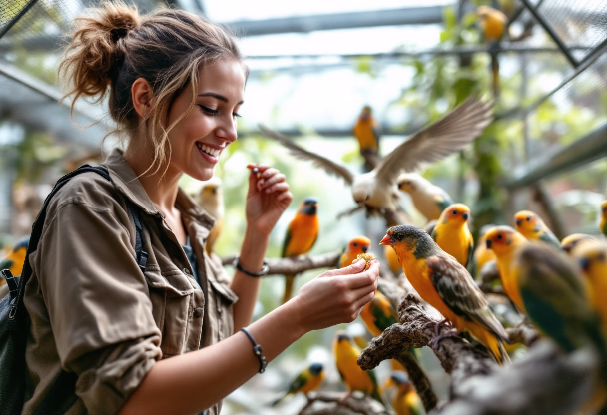 image of volunteers helping animals