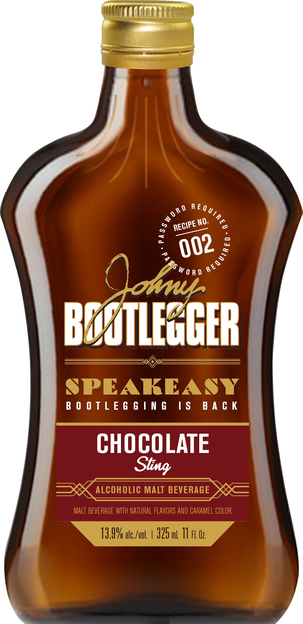 Johny Bootlegger Speakeasy Chocolate Sting 325mL flask