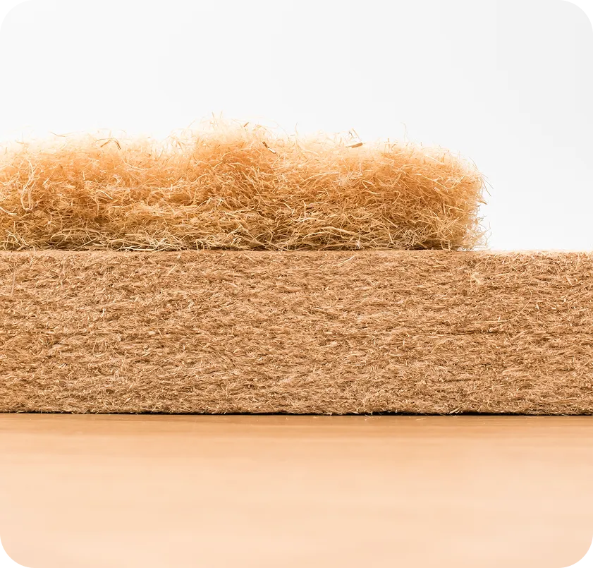 Compressed natural fiber material — a sustainable material output from Valorizen's core services