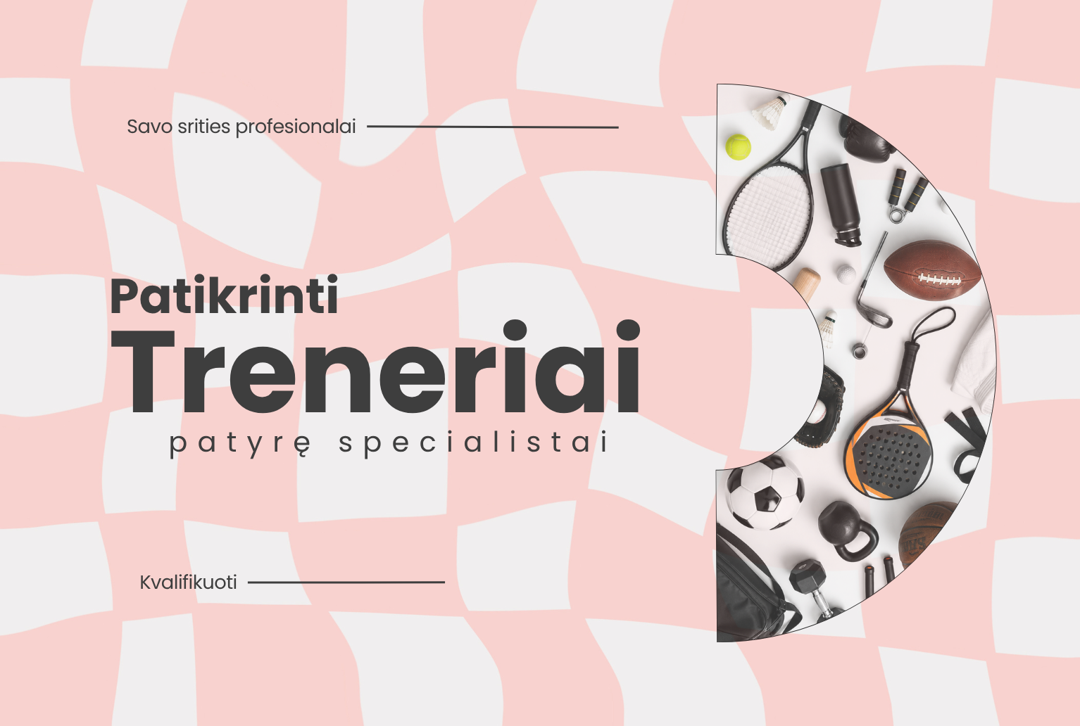 Profesionalus sporto treneris su kvalifikacijomis.