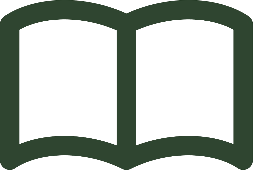 Open book icon for the blog
