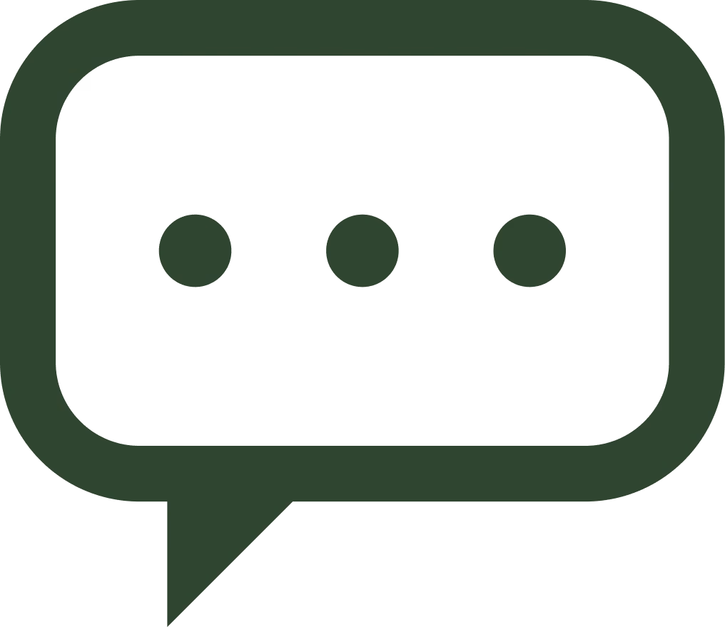 Speech bubble icon for Facebook