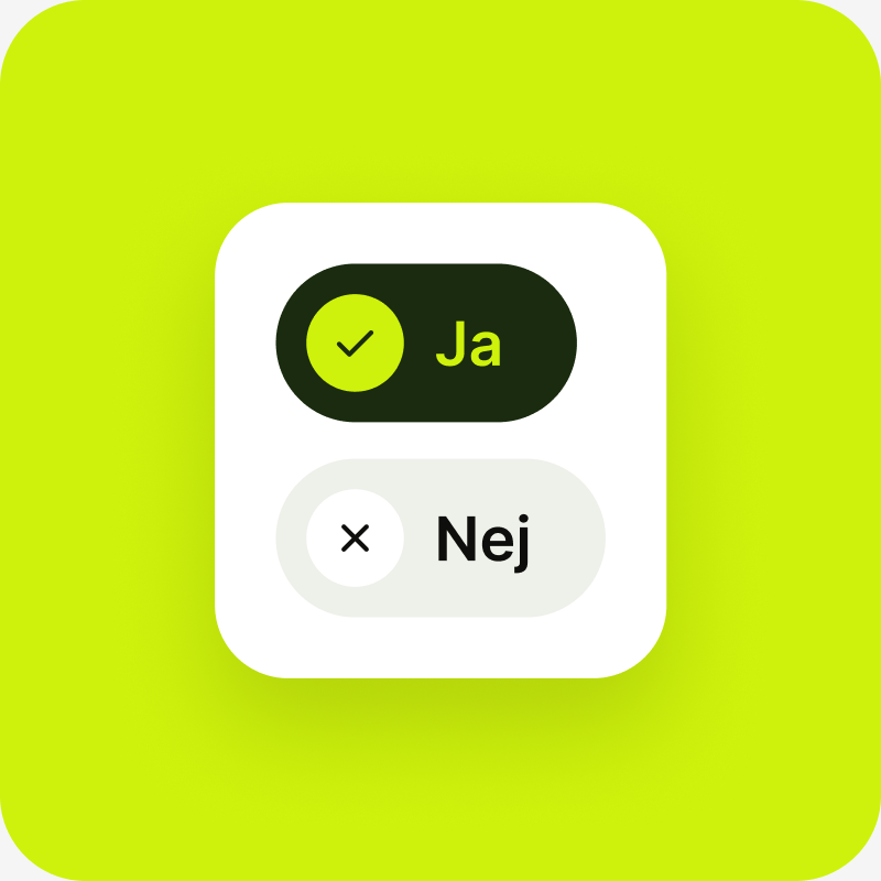 Illustration: val mellan ja och nej