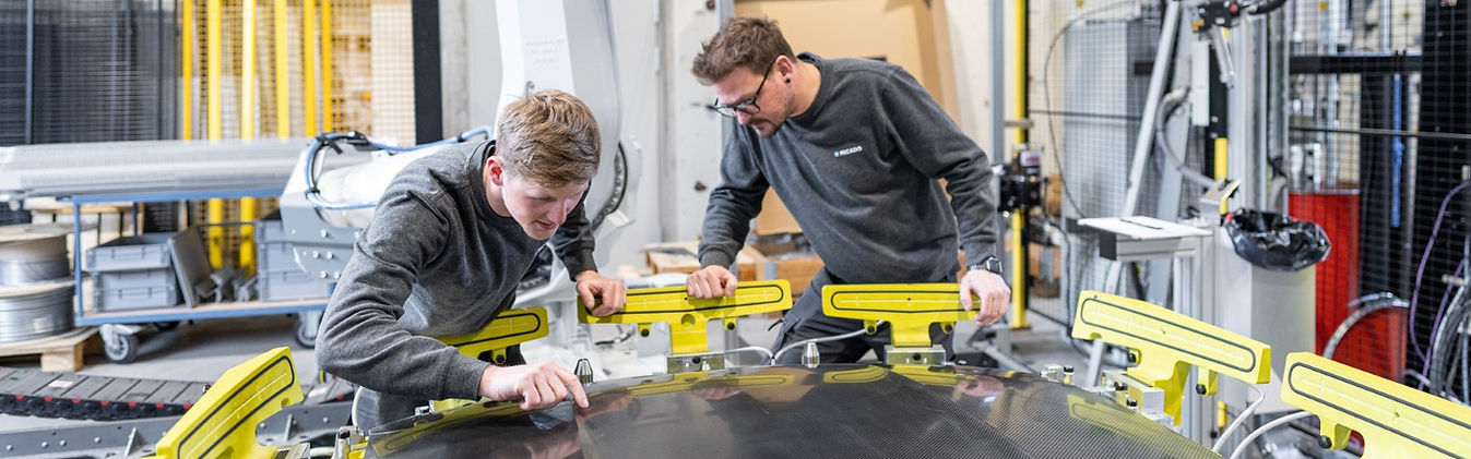 Qualitätskontrolle des fertigen Bauteils