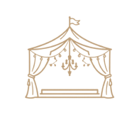 Event marquee tent icon representing event concept design