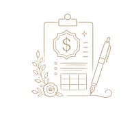 Budget document with dollar sign icon