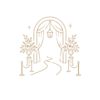 Floral welcome archway entrance icon