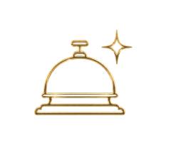 Service bell icon representing hospitality