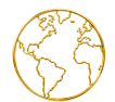 Globe icon representing destination events