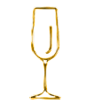 Wine glass icon representing private gatherings