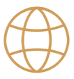 Globe icon representing destination event planning