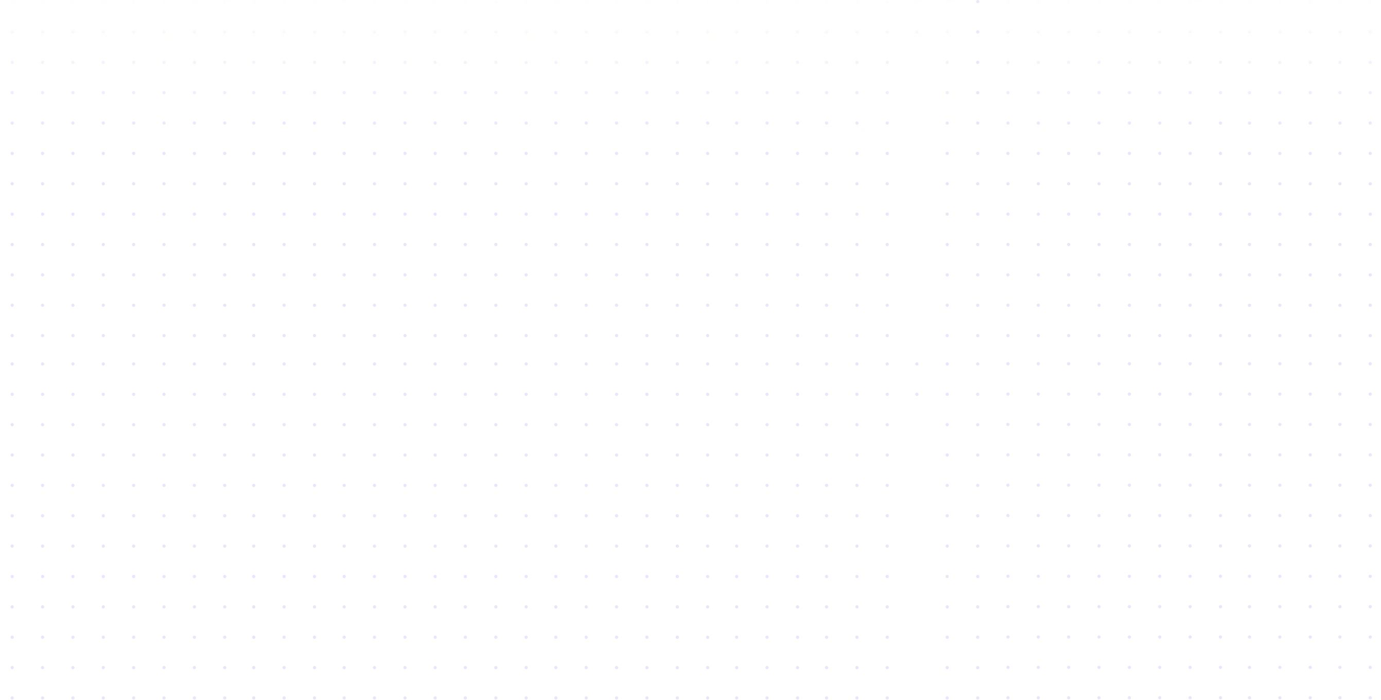 Pattern of evenly spaced small blue dots on a white background.