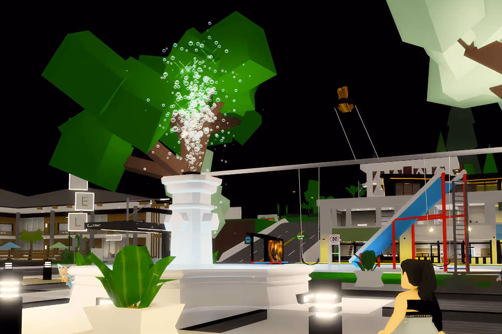 The fountain in roblox