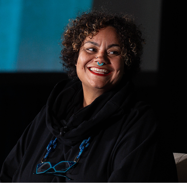 Portrait of adrienne maree brown smiling