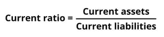 Current ratio formula