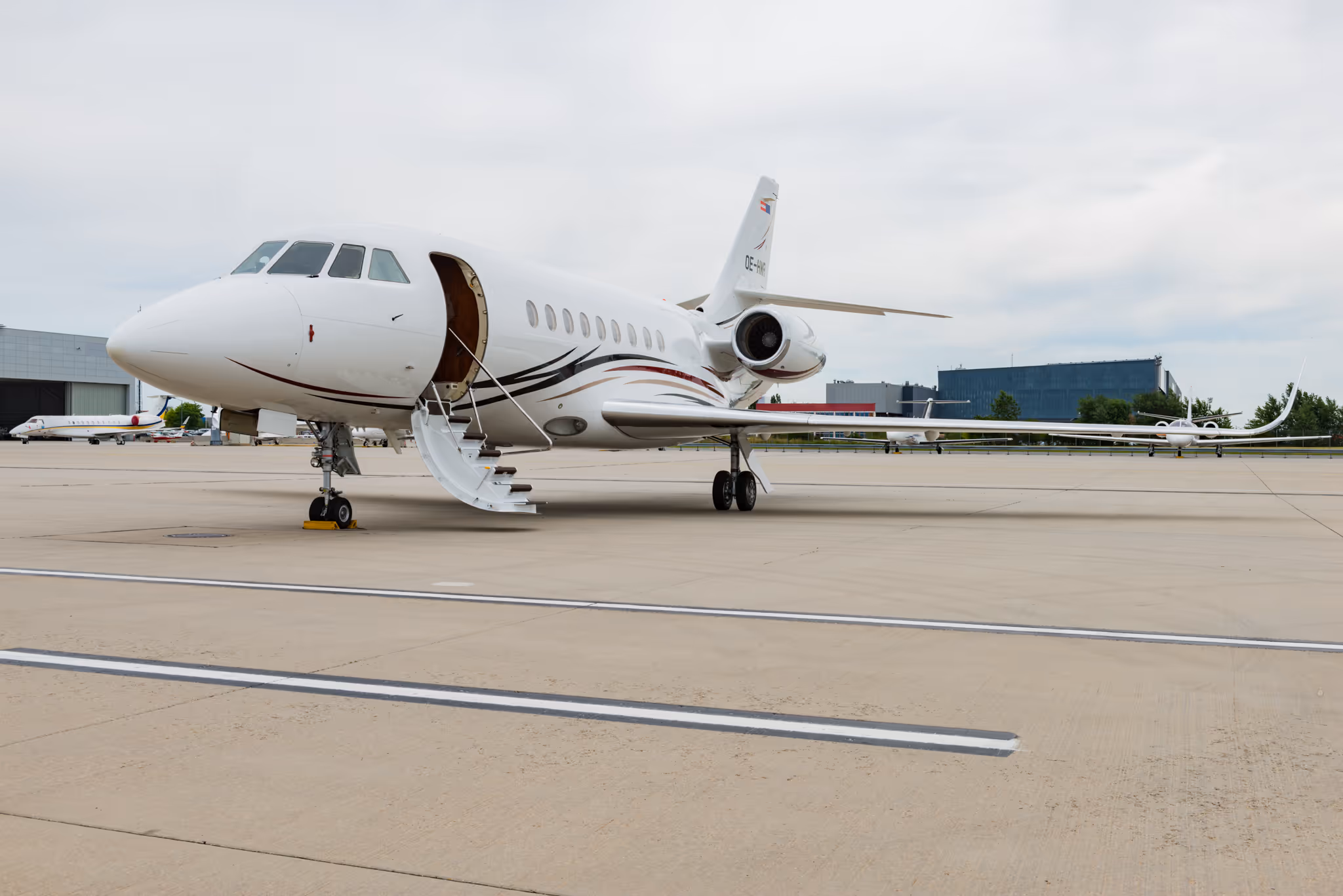 image of a private jet cabin