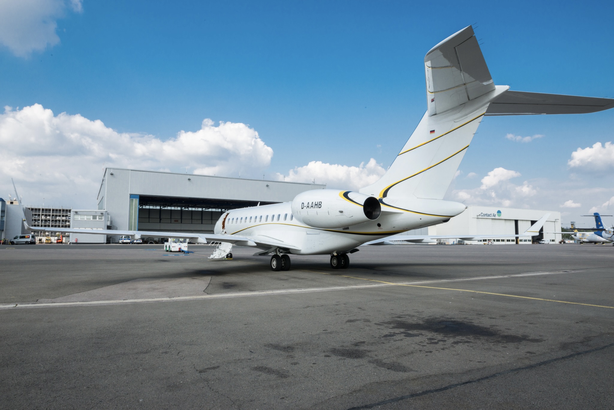 image of aircraft in flight (for an aviation service)