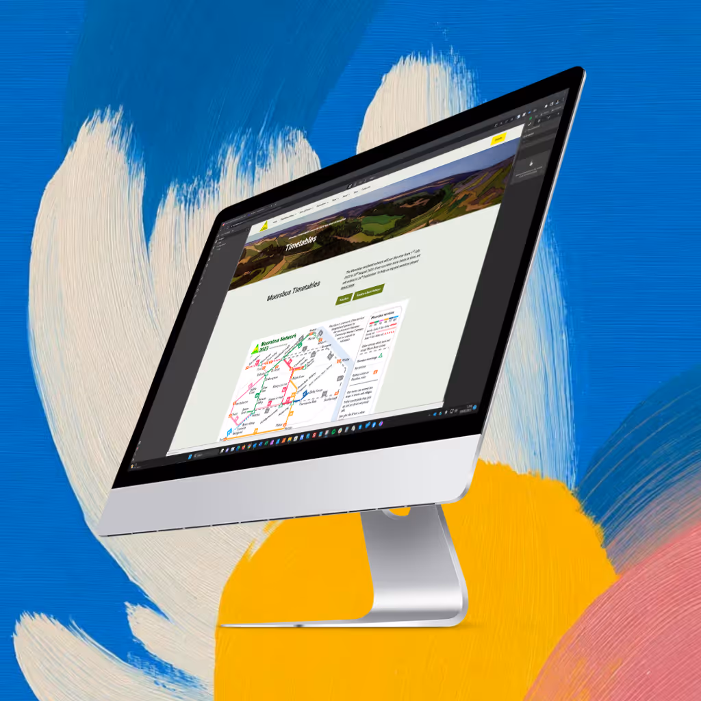 a website being designed