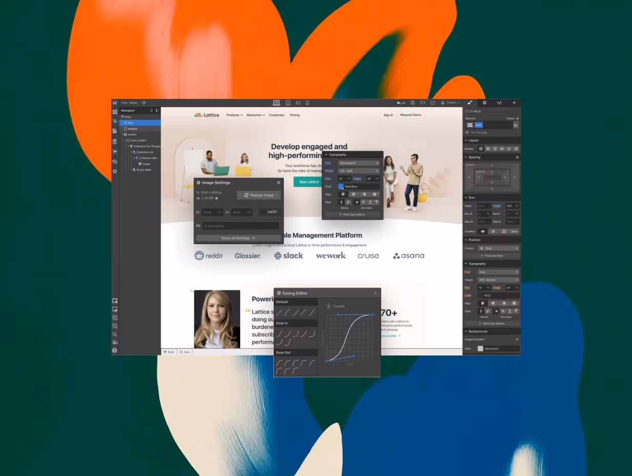 a website being made