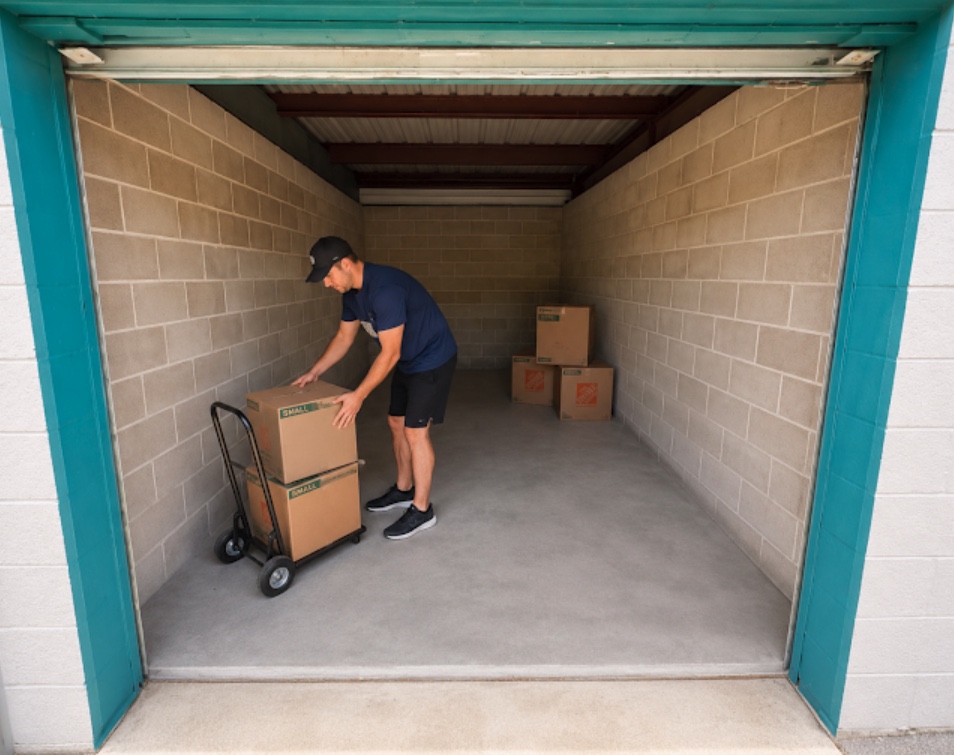 Wide drive aisles at Endless Storage in Corpus Christi, TX