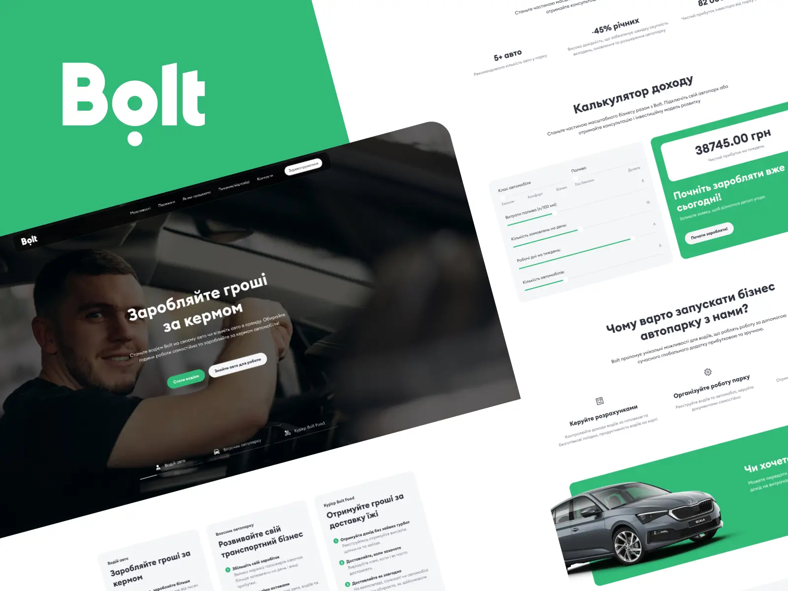 Bolt website case study overview