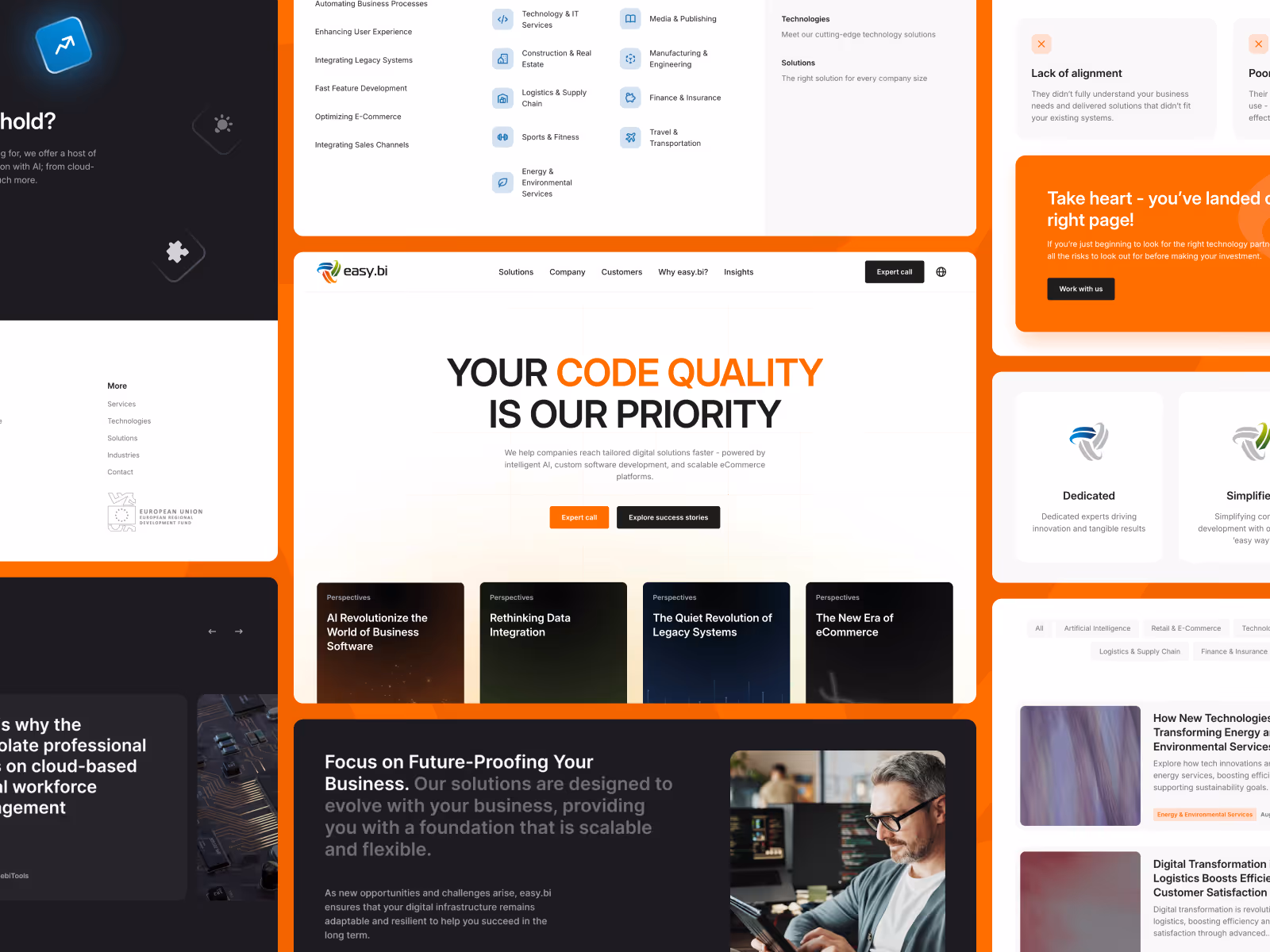 Easy.bi website case study overview