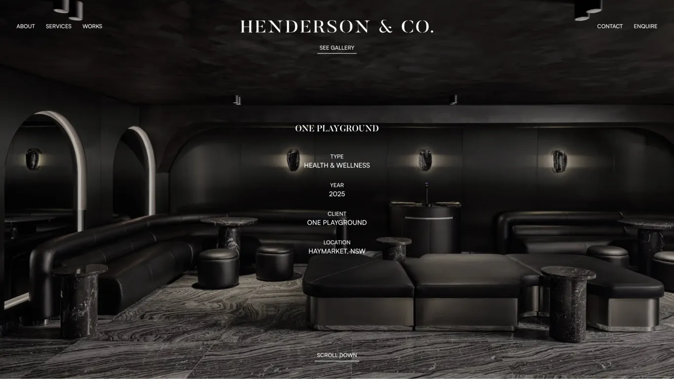 Henderson & Co website design showcase 2