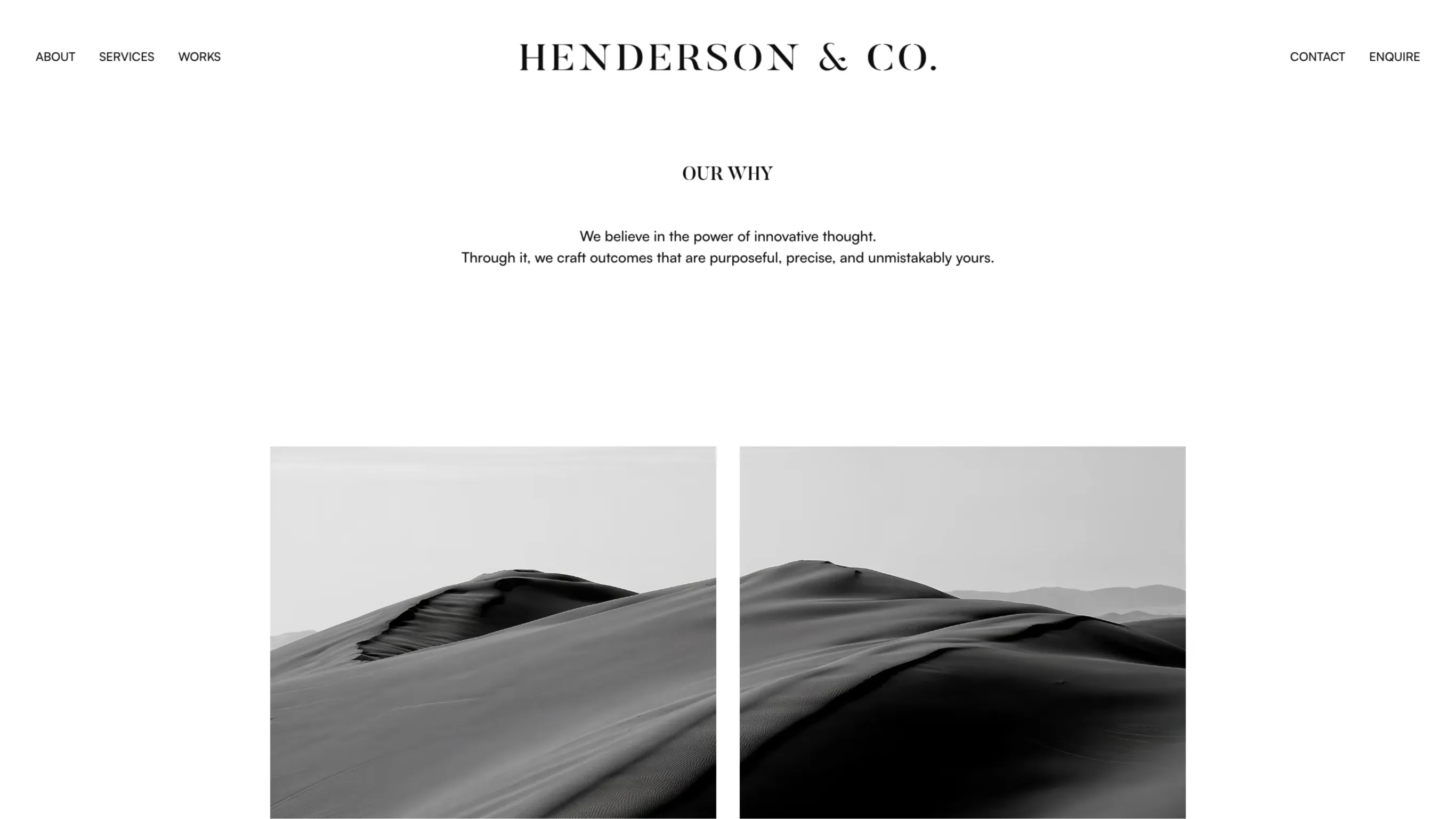 Henderson & Co website design showcase 5