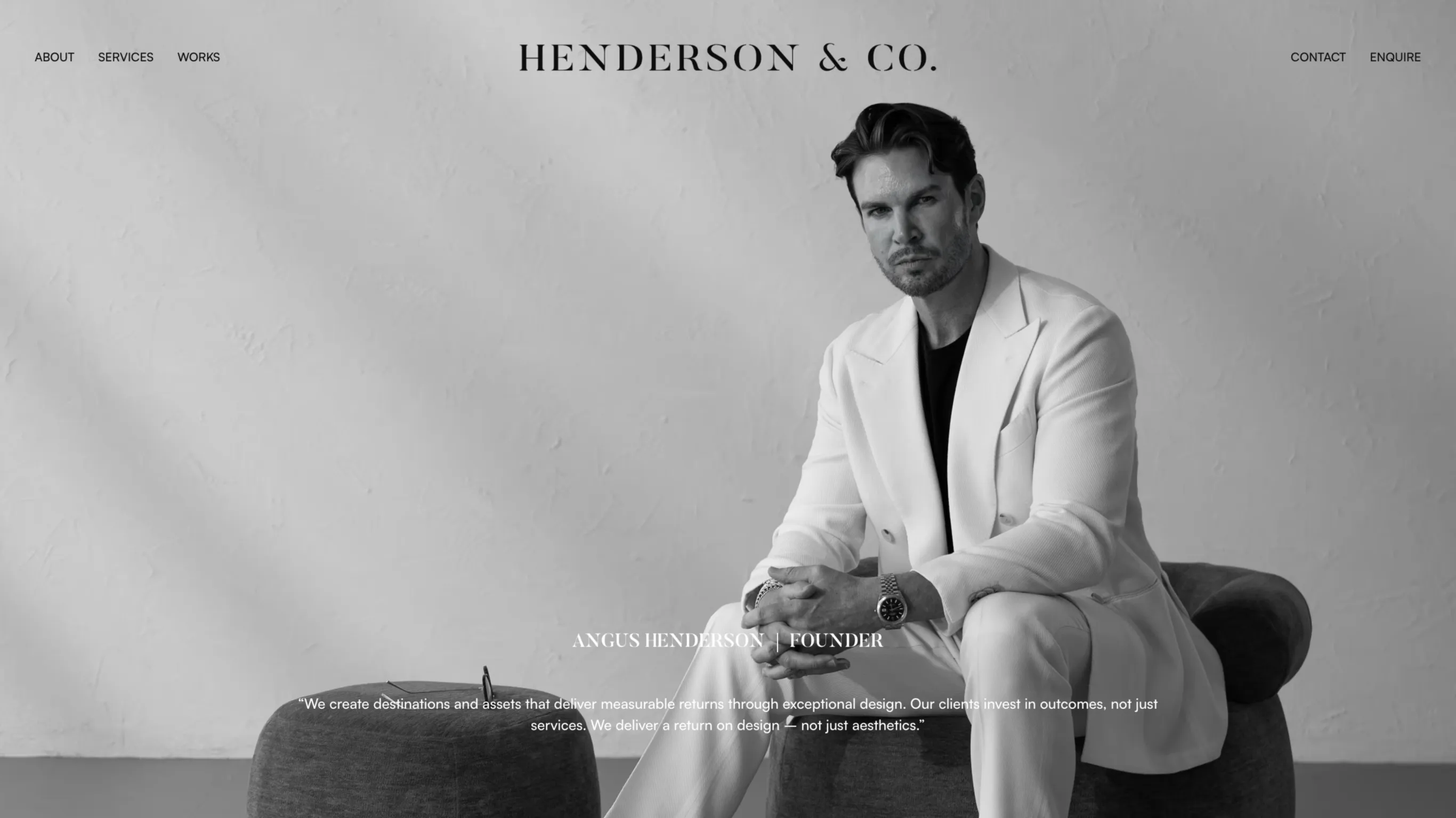 Henderson & Co website design showcase 4