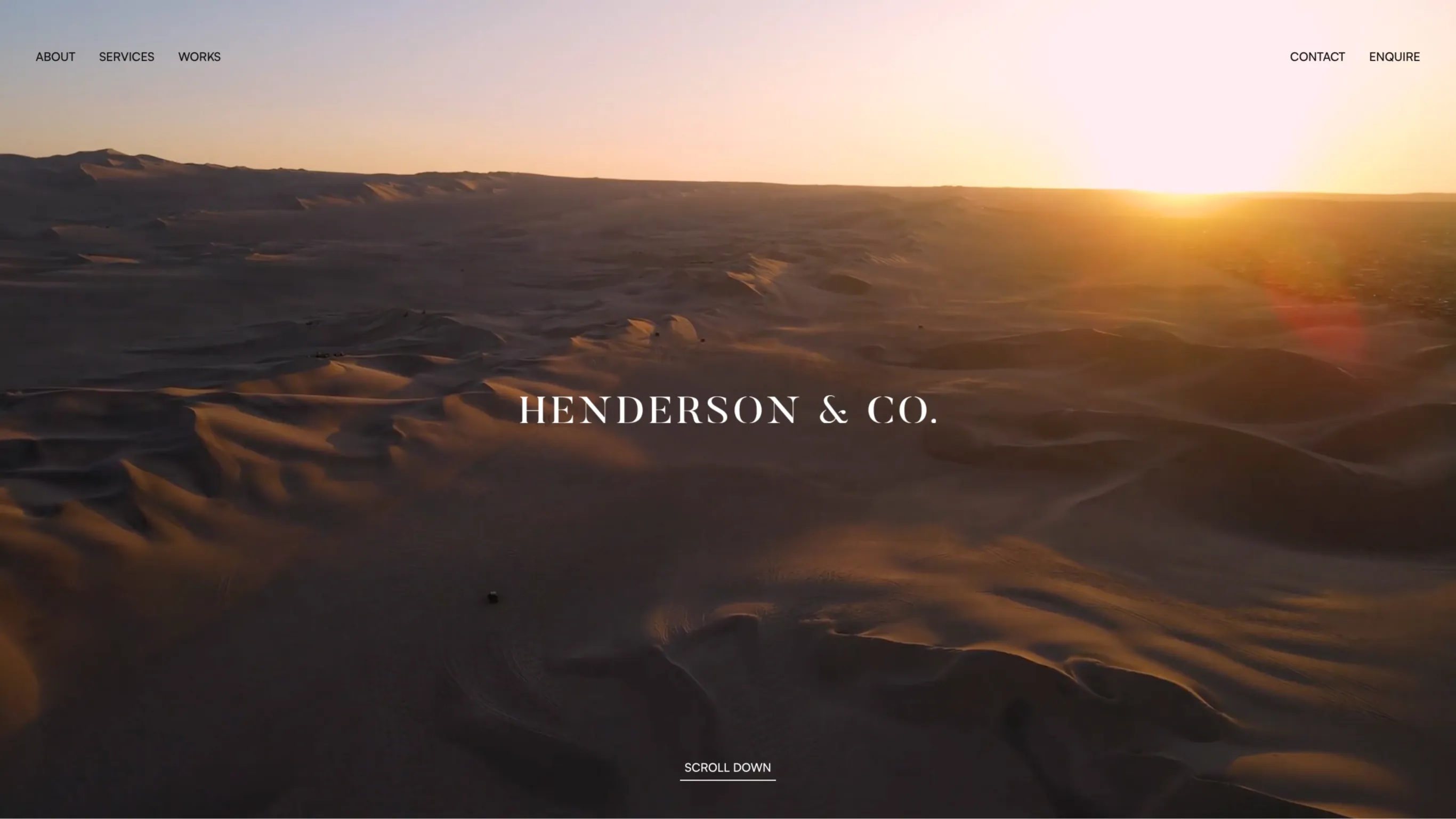 Henderson & Co website design showcase 6