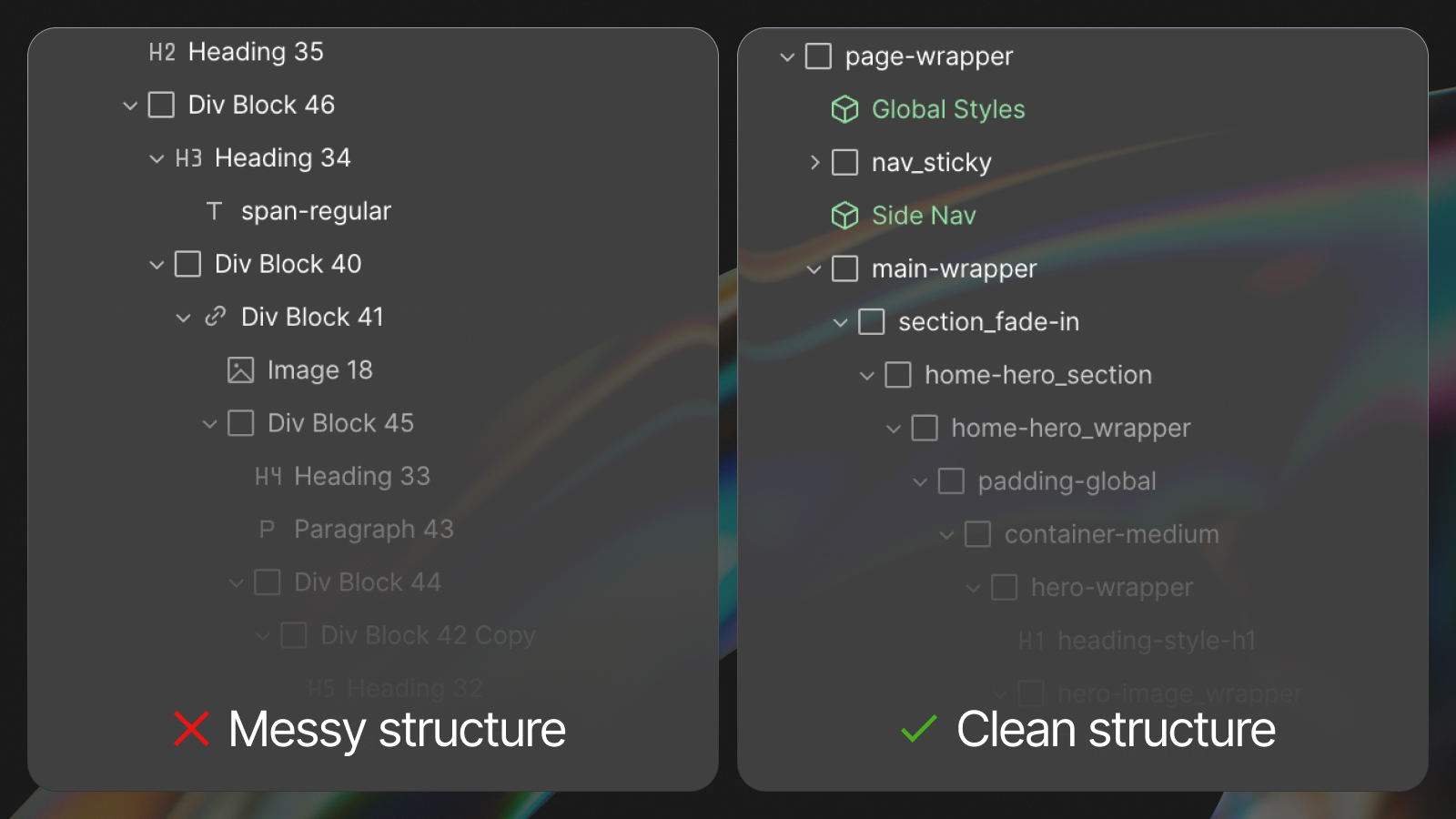 What Makes a Clean Webflow Build? Structure, Classes, and Client-First article cover
