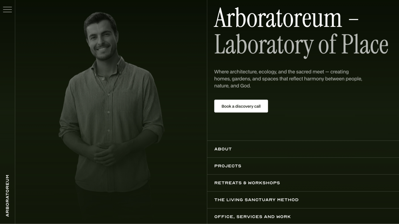Arboratoreum website design showcase 1