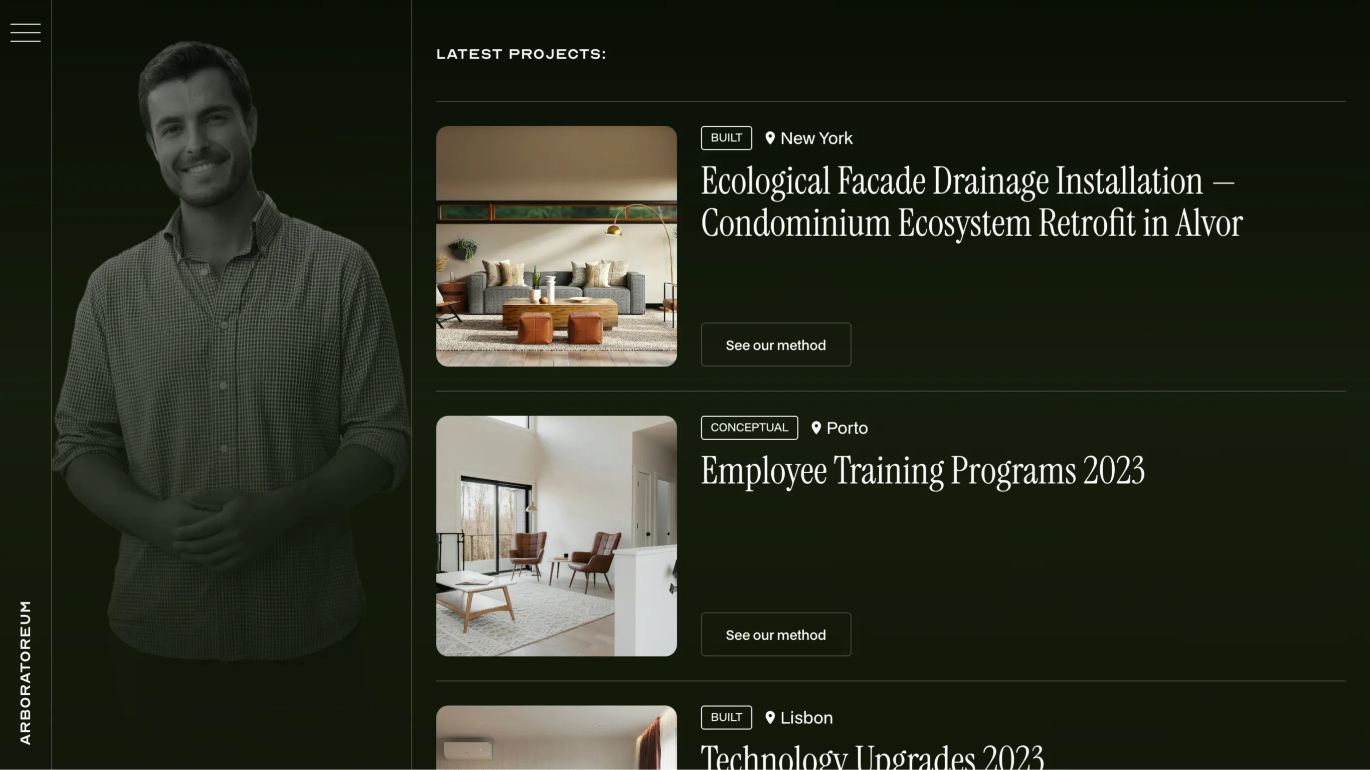 Arboratoreum website design showcase 3
