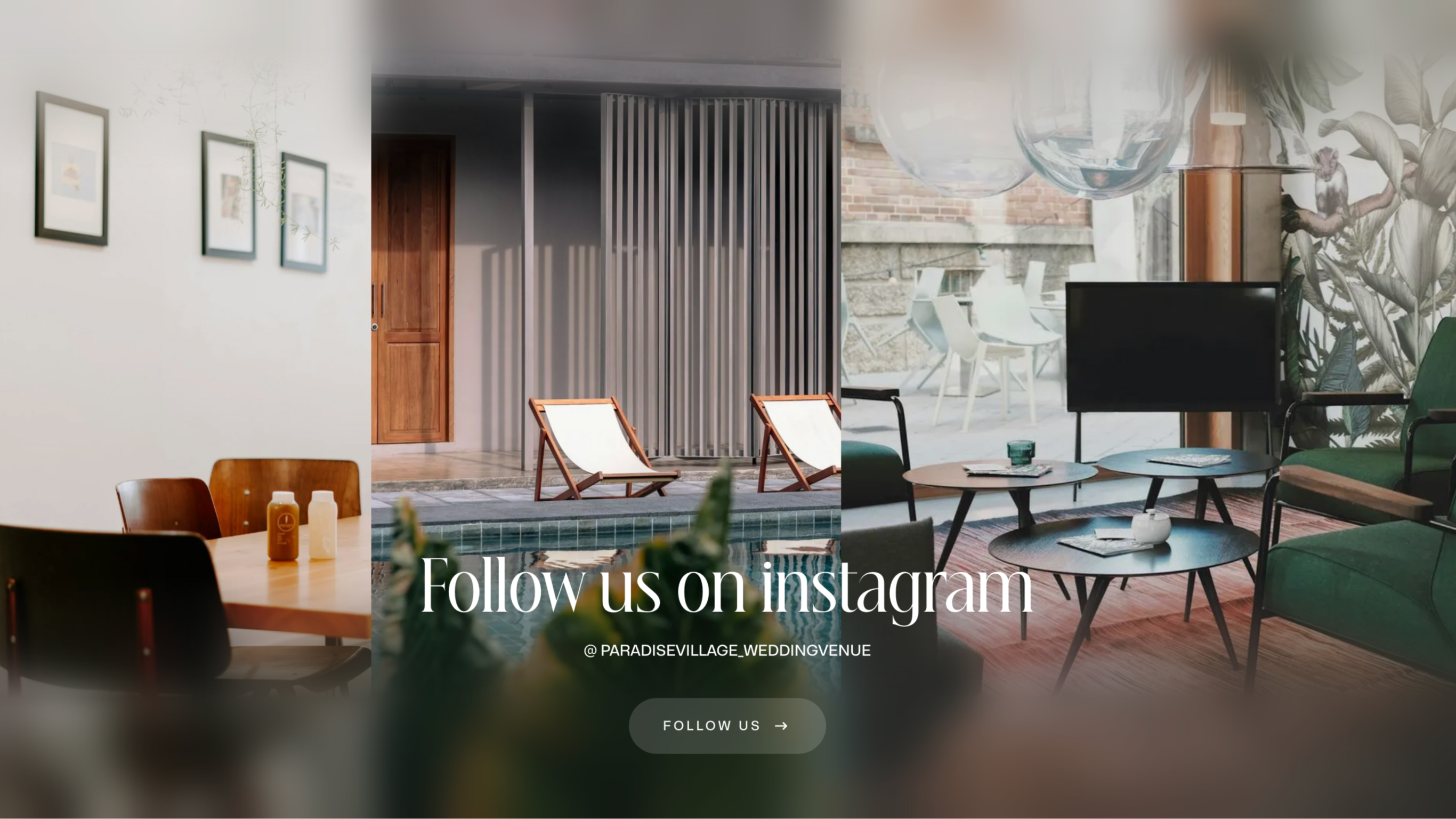 Paradise Venue website design showcase 3