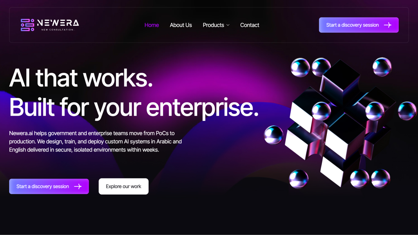 NewEra website design showcase 1