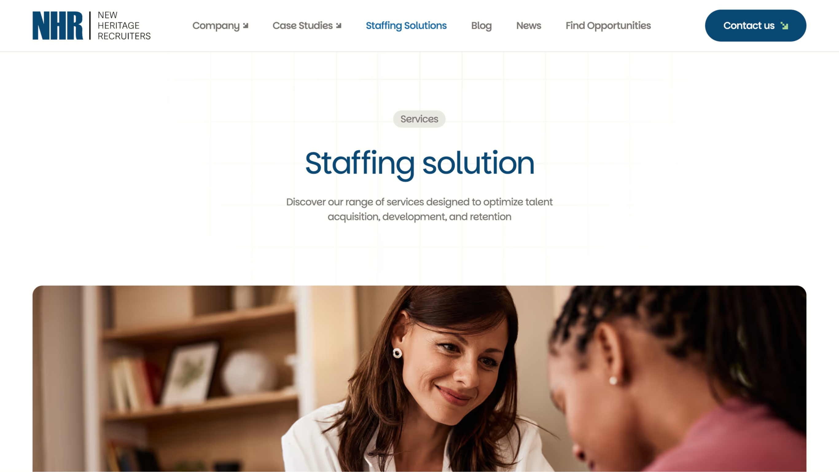 New Heritage Recruiters website design showcase 6