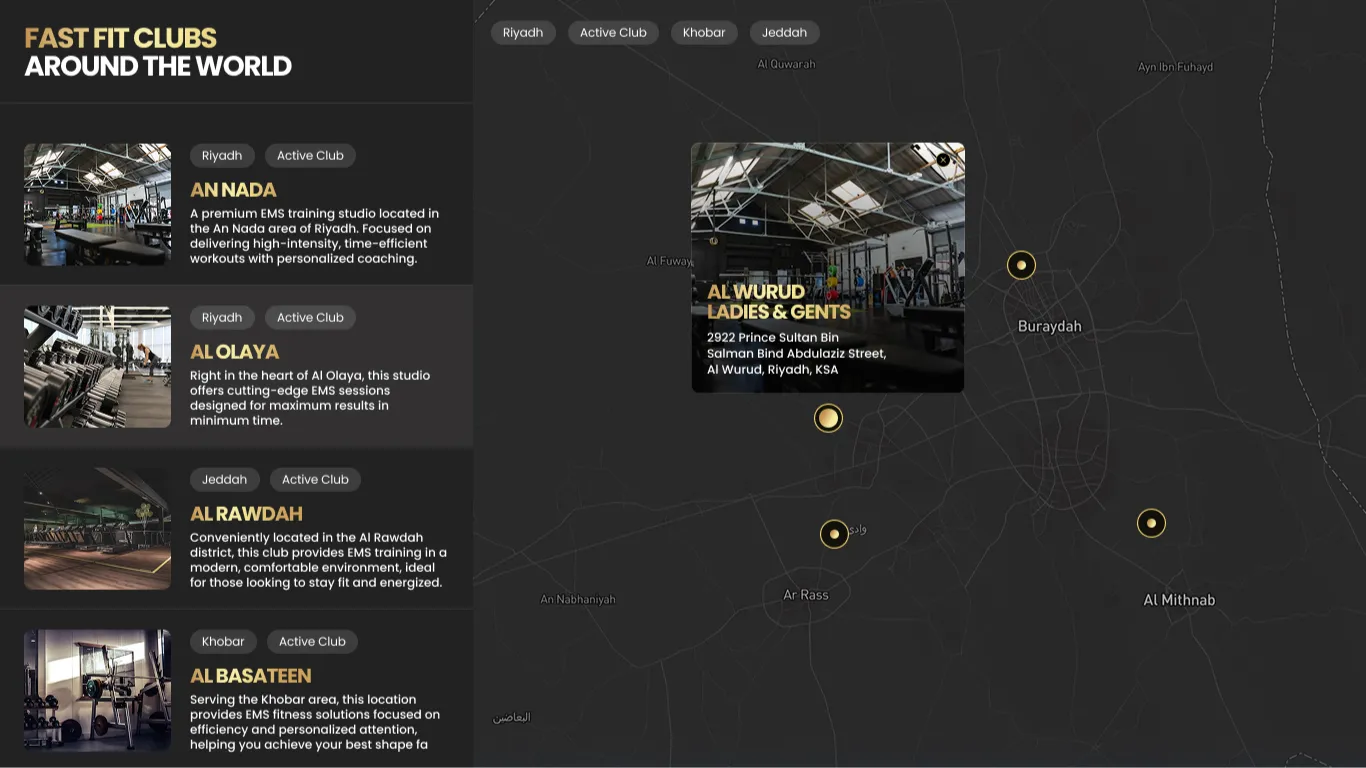 FastFit website design showcase 2