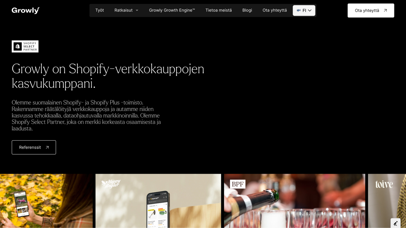 Growly website design showcase 1