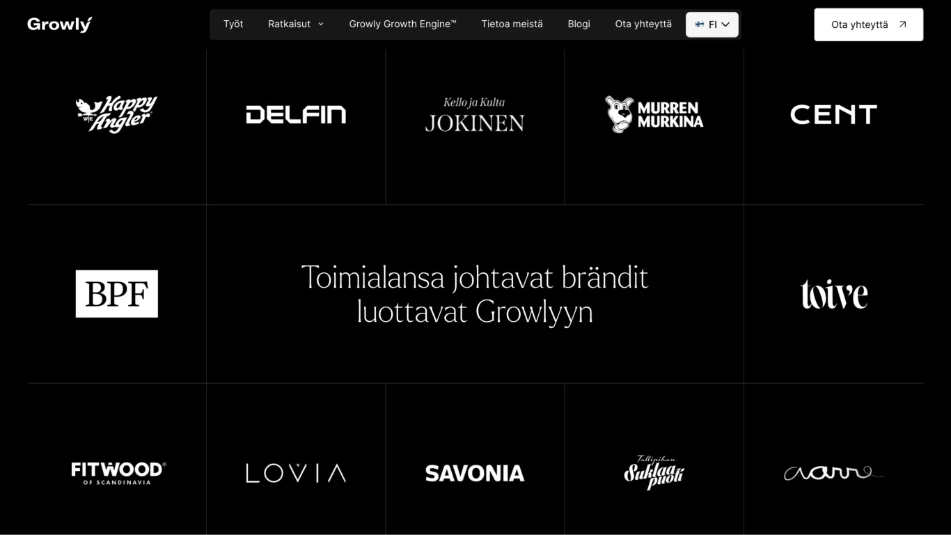 Growly website design showcase 6